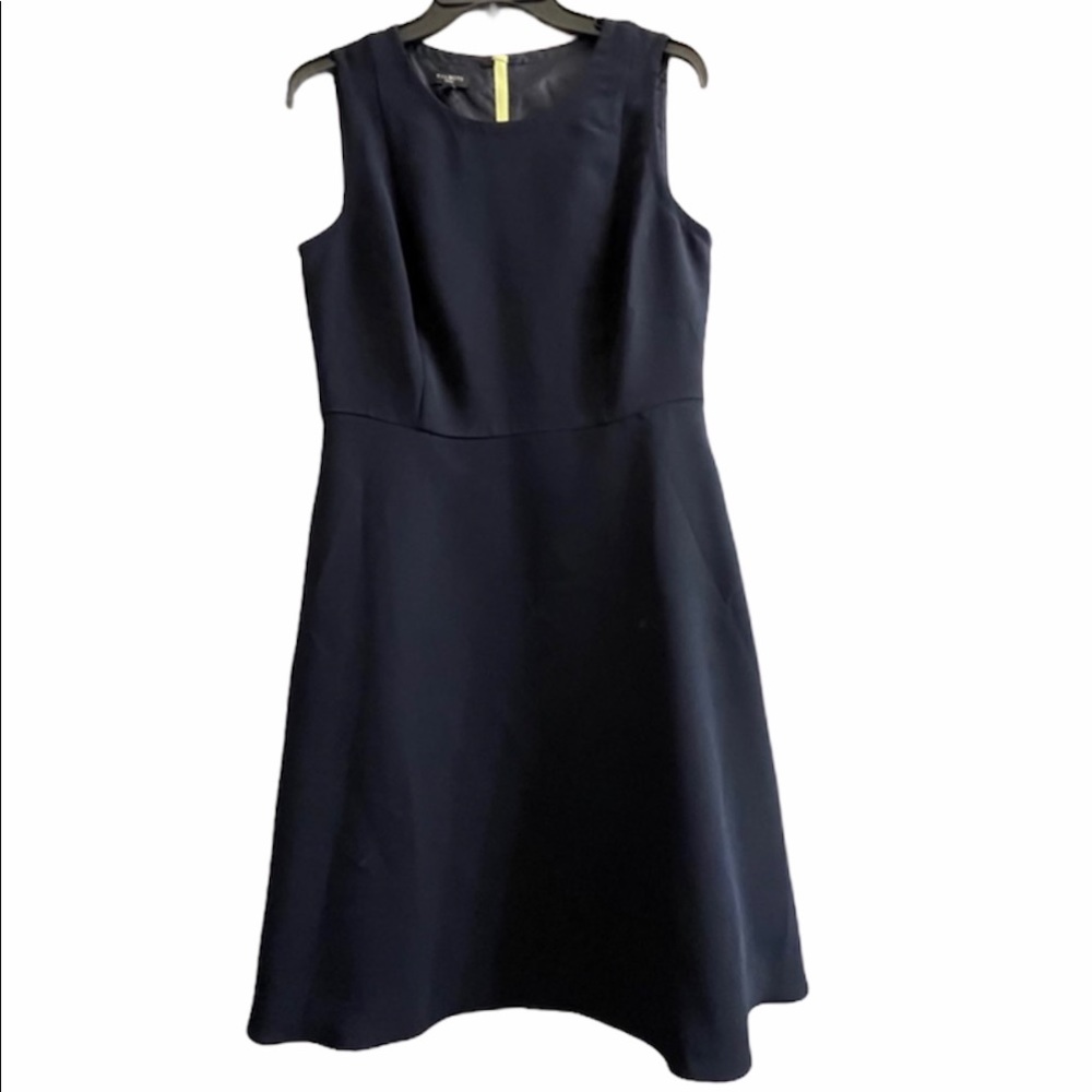 Talbots Navy Sleeveless A-Line Dress Size 6p.